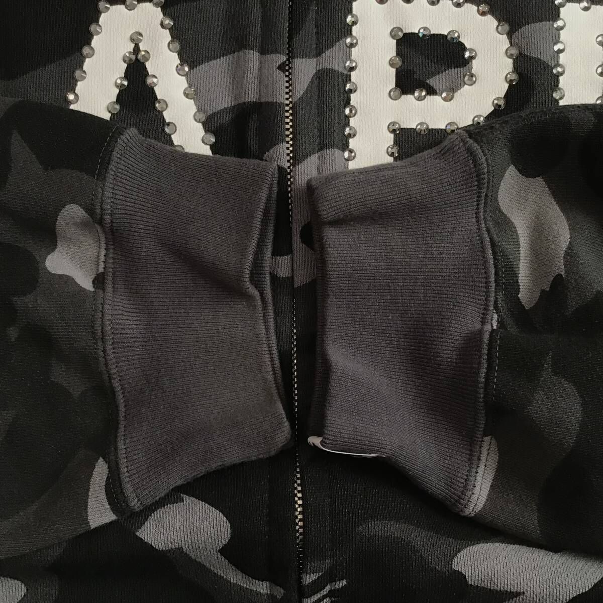 ☆XL☆ スワロフスキー パーカー a bathing ape Swarovski BAPE CAMO 