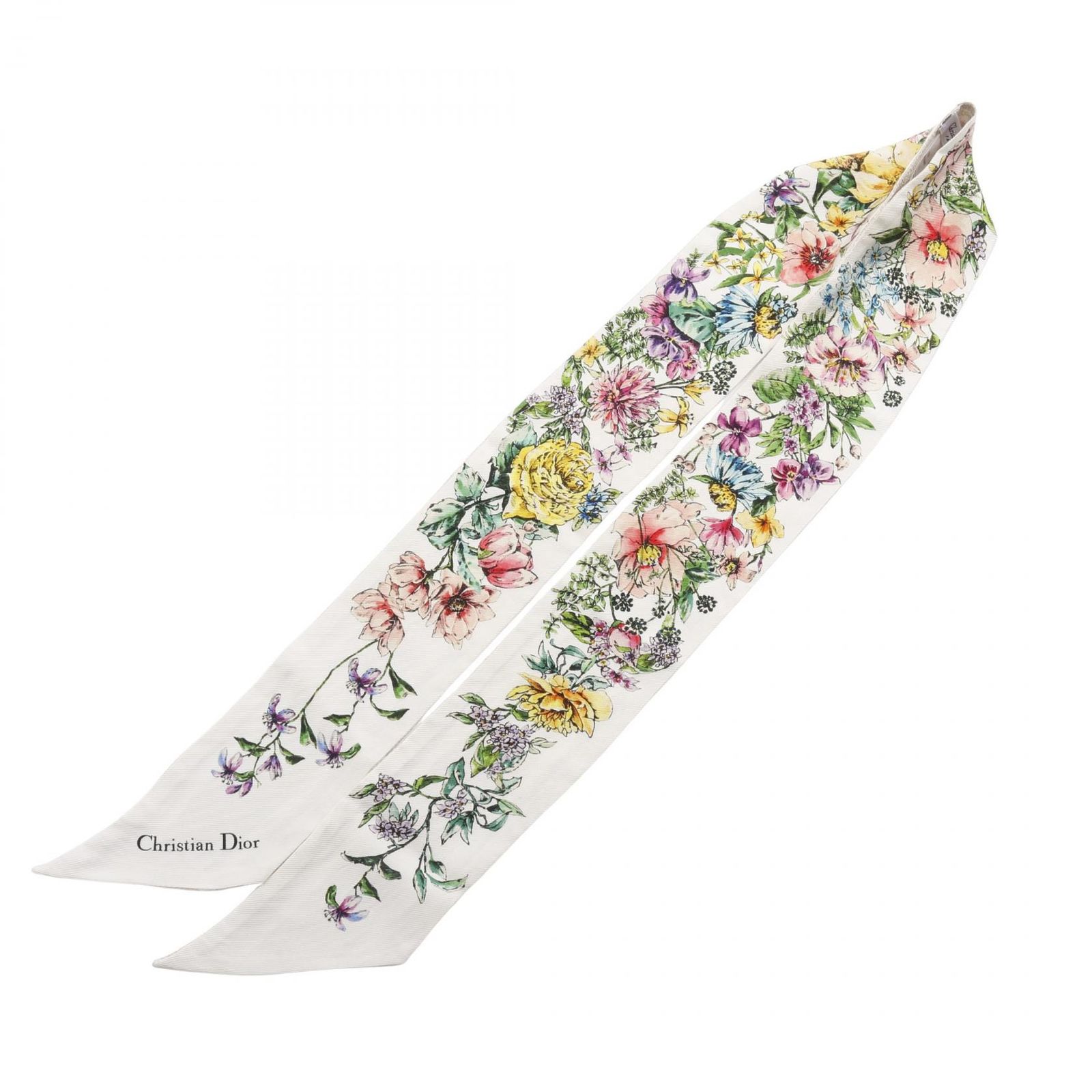 クリスチャンディオール Christian Dior スカーフ D-Floral ミッツァ