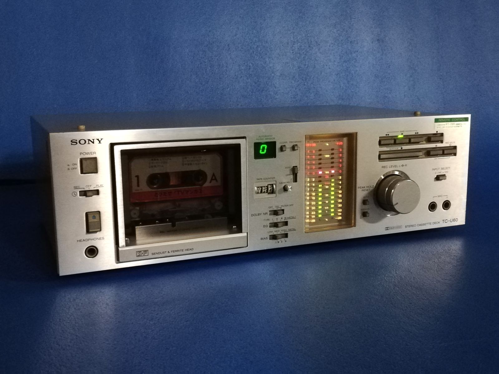 【動作確認済み】SONY TC-U60 カセットデッキ メタルテープ対応 動作確認済み】SONY TC-U60 カセットデッキ メタルテープ対応 動作確認