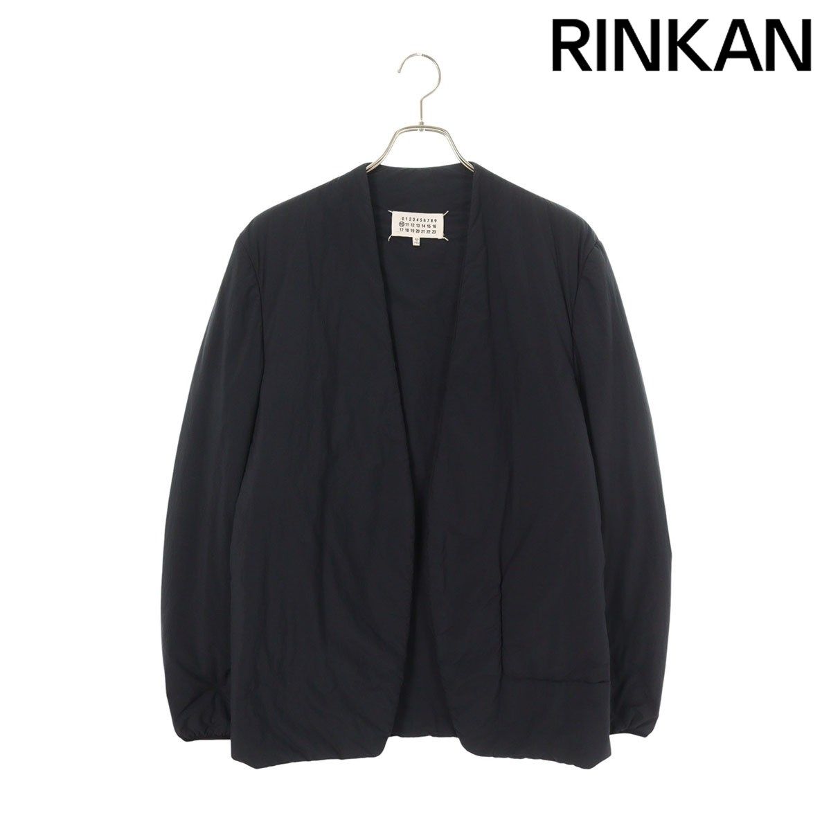 メゾンマルジェラ　ノーカラージャケット　20 サイズ48 メゾンマルジェラ ノーカラージャケット チャコールグレー48 メゾン