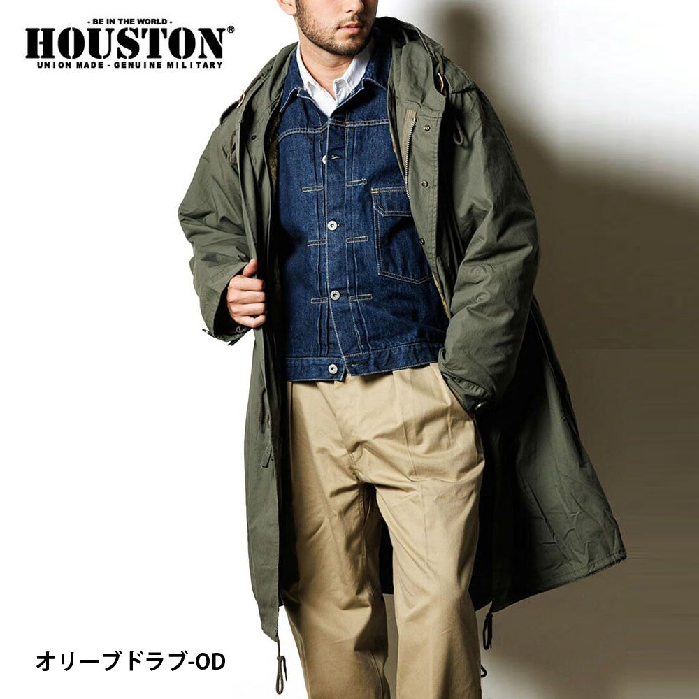 HOUSTON M51モッズコート Lサイズ オリーブ ヒューストン HOUSTON M51 モッズコート M-51 パーカー 5409M メンズ