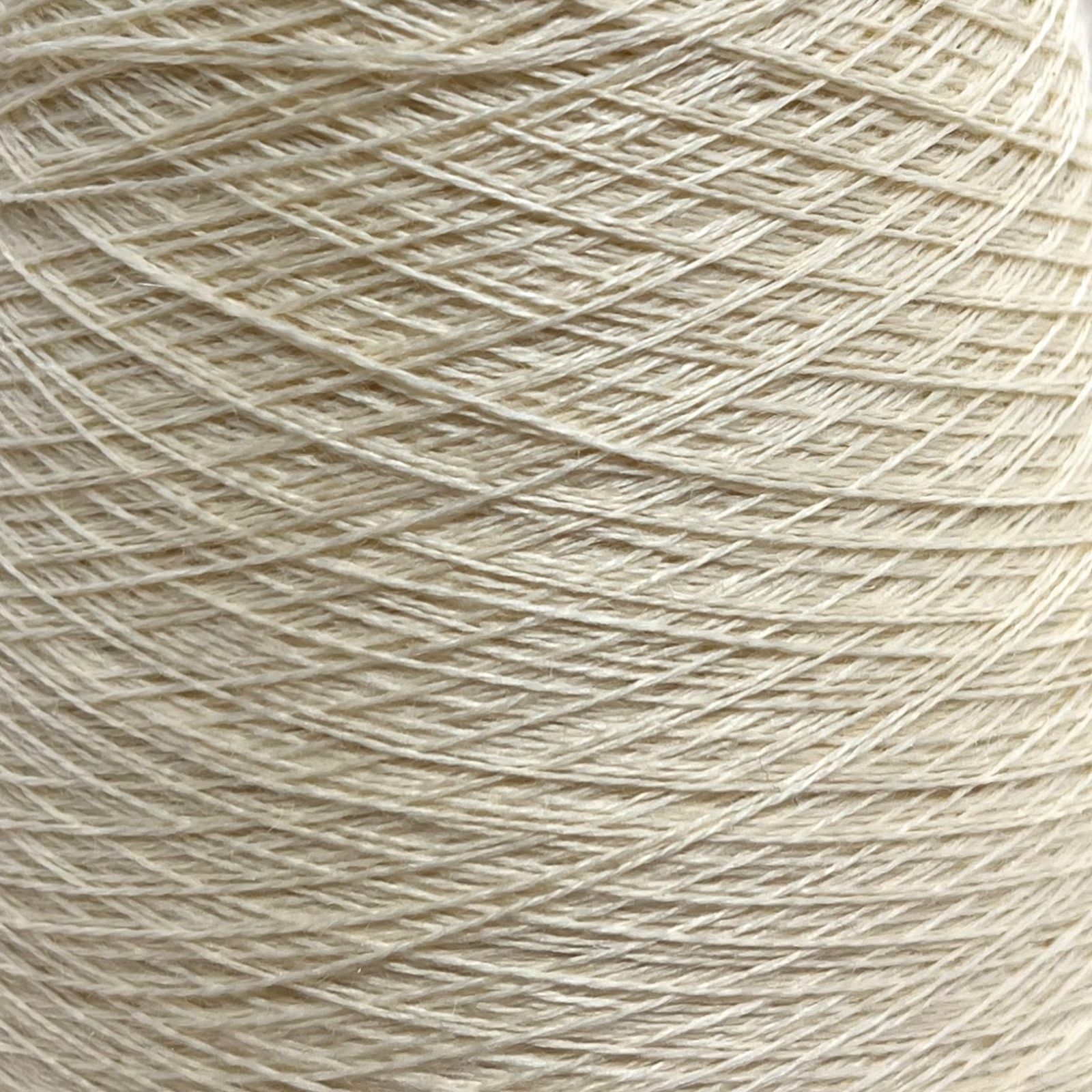 毛糸 コーン巻き 2本 ウール100%糸 No.146 (約490g) クリームイエロー