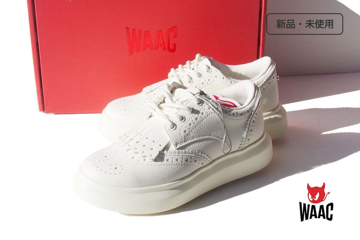 新品未使用 WAAC WOMENS BUTTER ゴルフシューズ 新品｜未使用｜ワック｜WAAC｜キルト付きスパイクレスゴルフシューズ