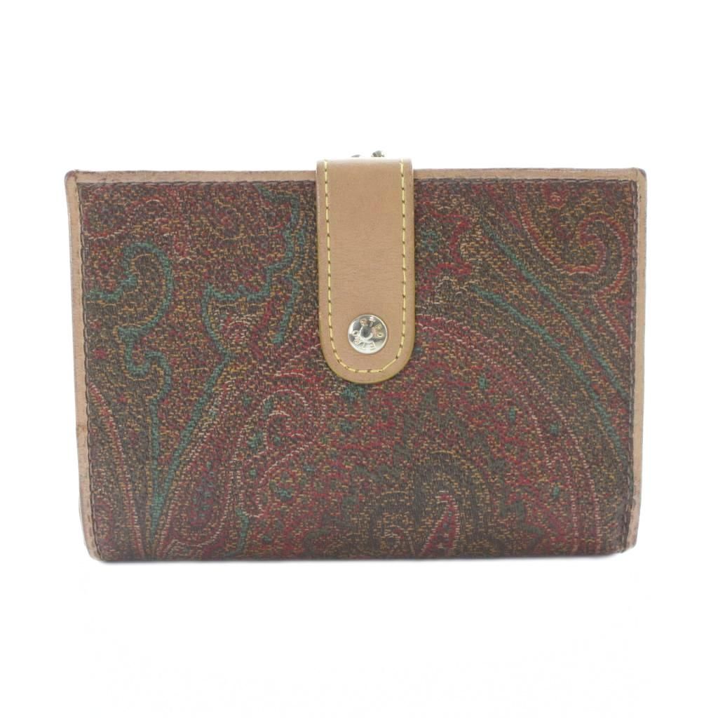 エトロ ETRO 二つ折り財布 小銭入れあり マルチカラー ペイズリー柄 総