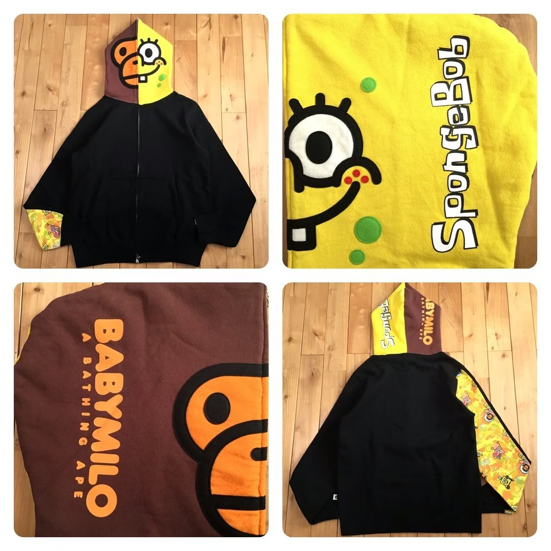 スポンジボブ マイロ パーカー Lサイズ BAPE full zip hoodie