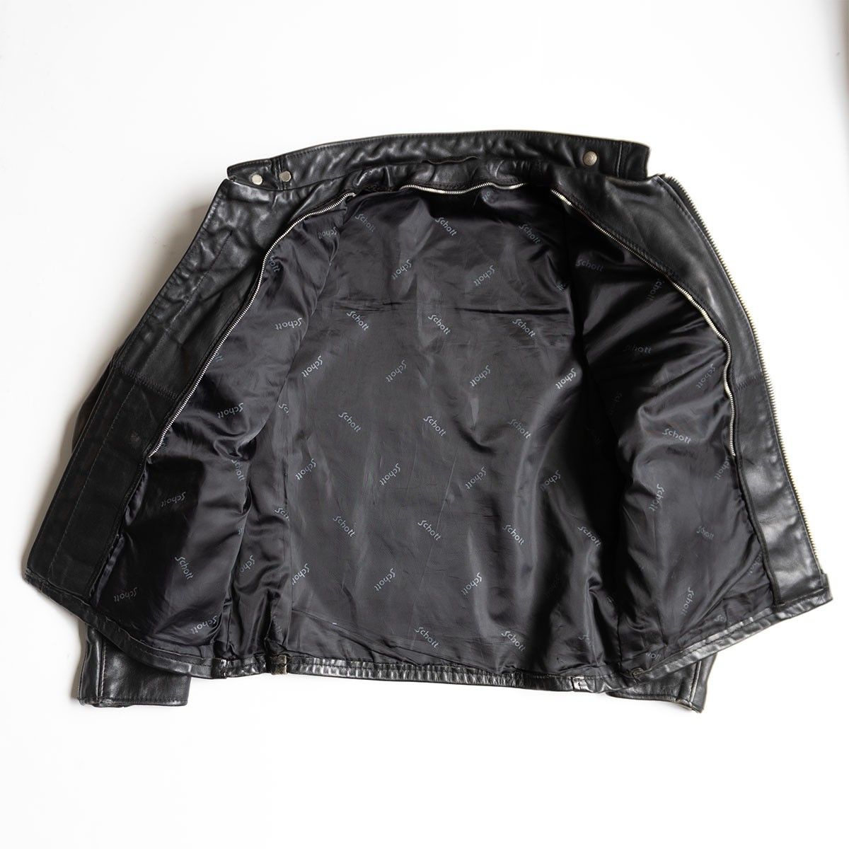 雰囲気抜群/ビッグサイズ】SCHOTT【641/シングルライダースジャケット