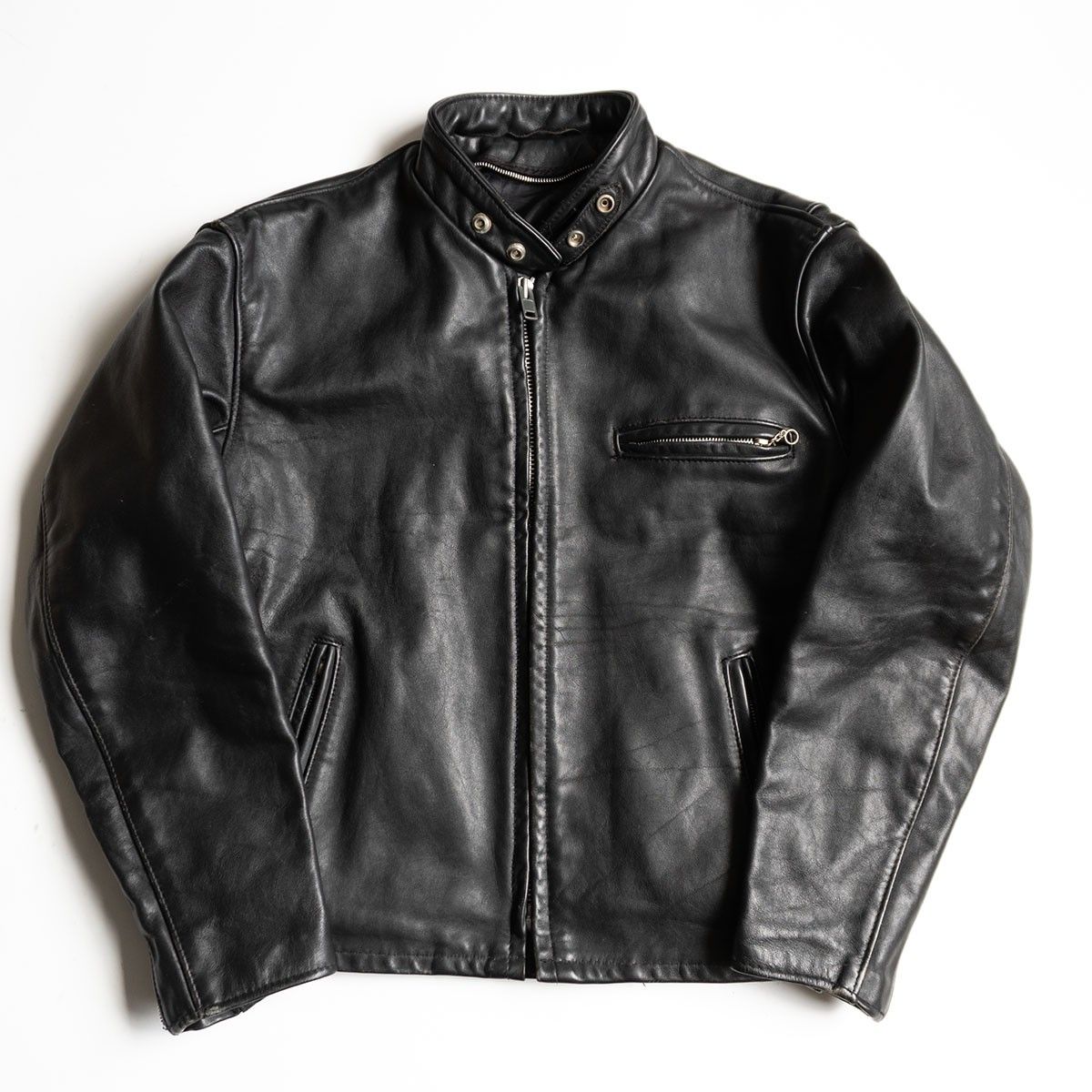 雰囲気抜群/ビッグサイズ】SCHOTT【641/シングルライダースジャケット