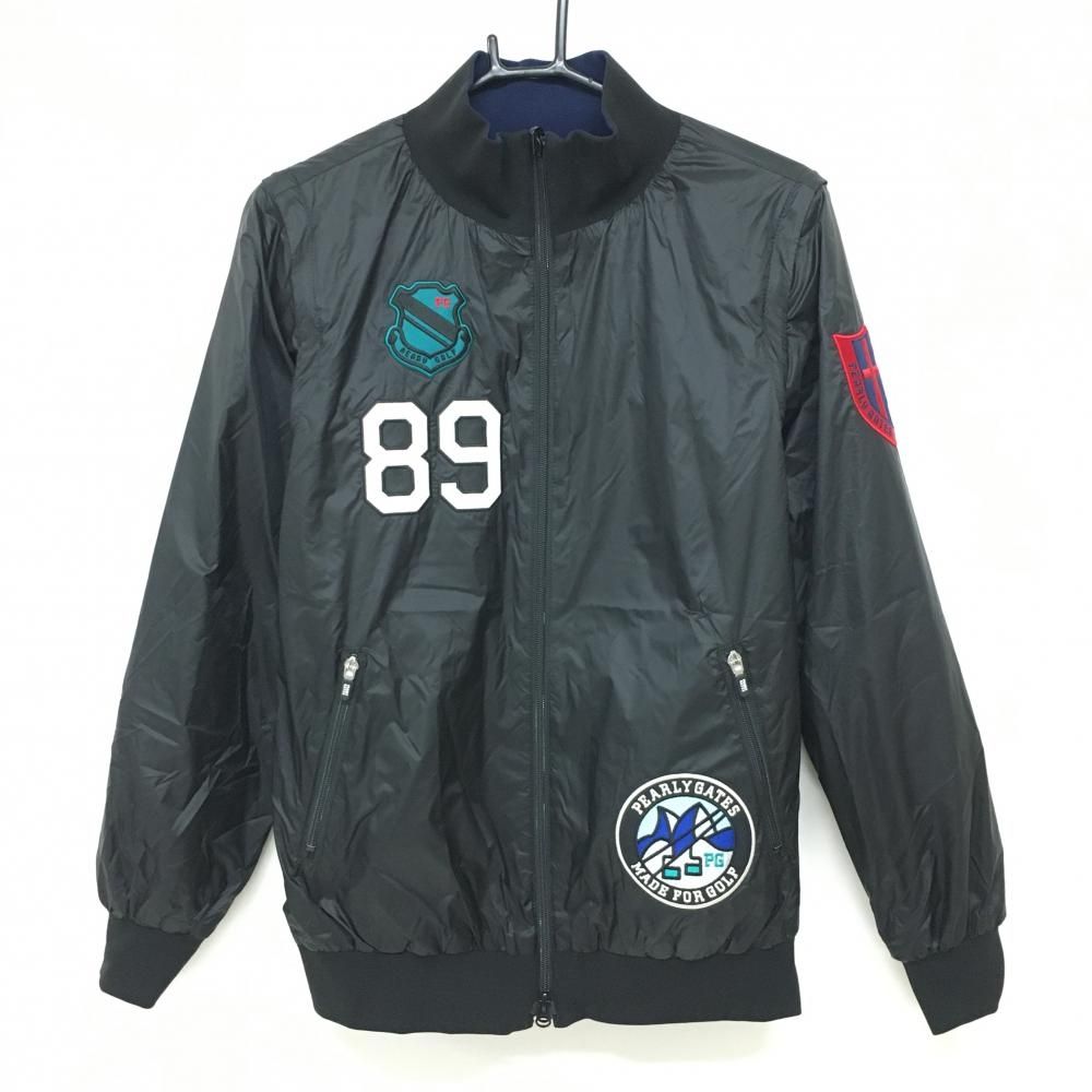 超美品】パーリーゲイツ 4WAY中綿リバーシブルジャケット 黒 裏