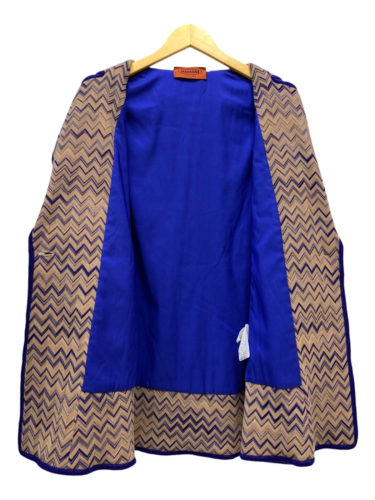 MISSONI (ミッソーニ) ウール スタンドカラーコート 159201 S 総柄