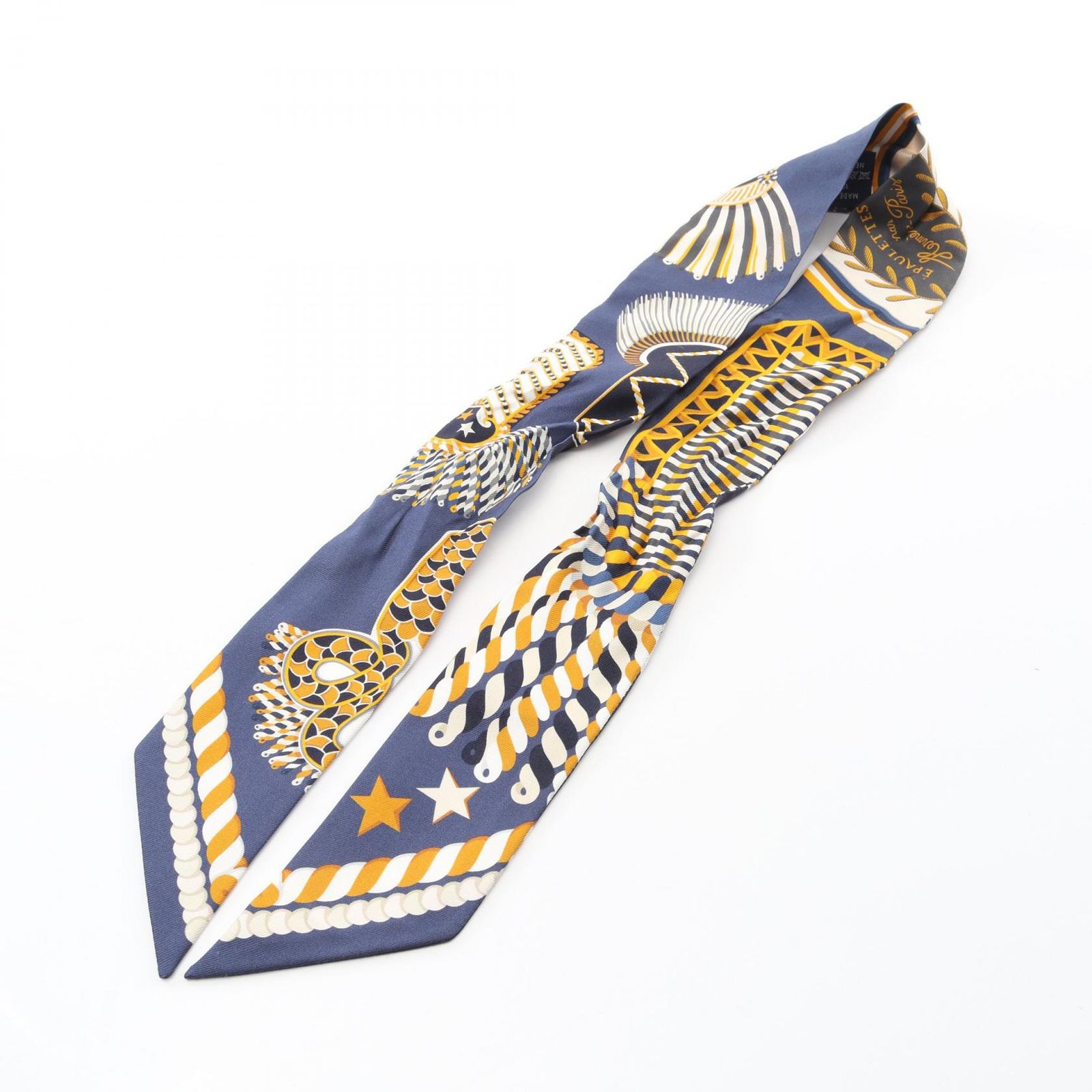 エルメス HERMES スカーフ ツイリー EPAULETTES DE GALA シルク
