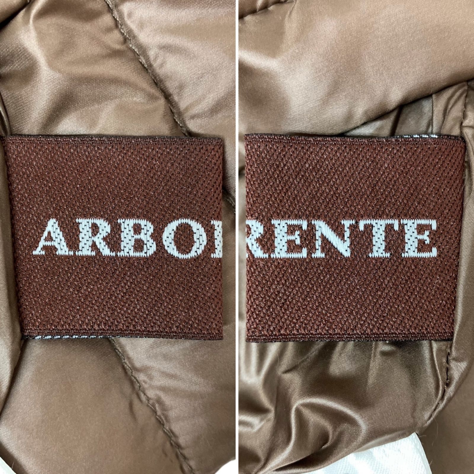 ARBORENTE (アルボレンテ) リバーシブル ダウンベスト M-L ブラウン