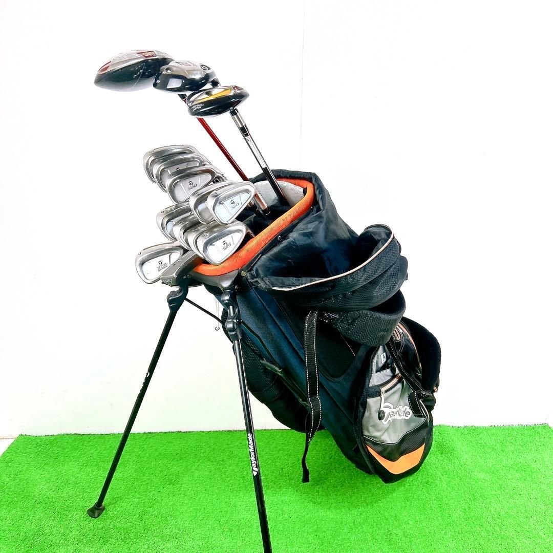 【豪華‼】テーラーメイド メンズ ゴルフクラブ 初心者セット 14本 S 豪華14本‼】テーラーメイド メンズ ゴルフ クラブ 初心者 セット S