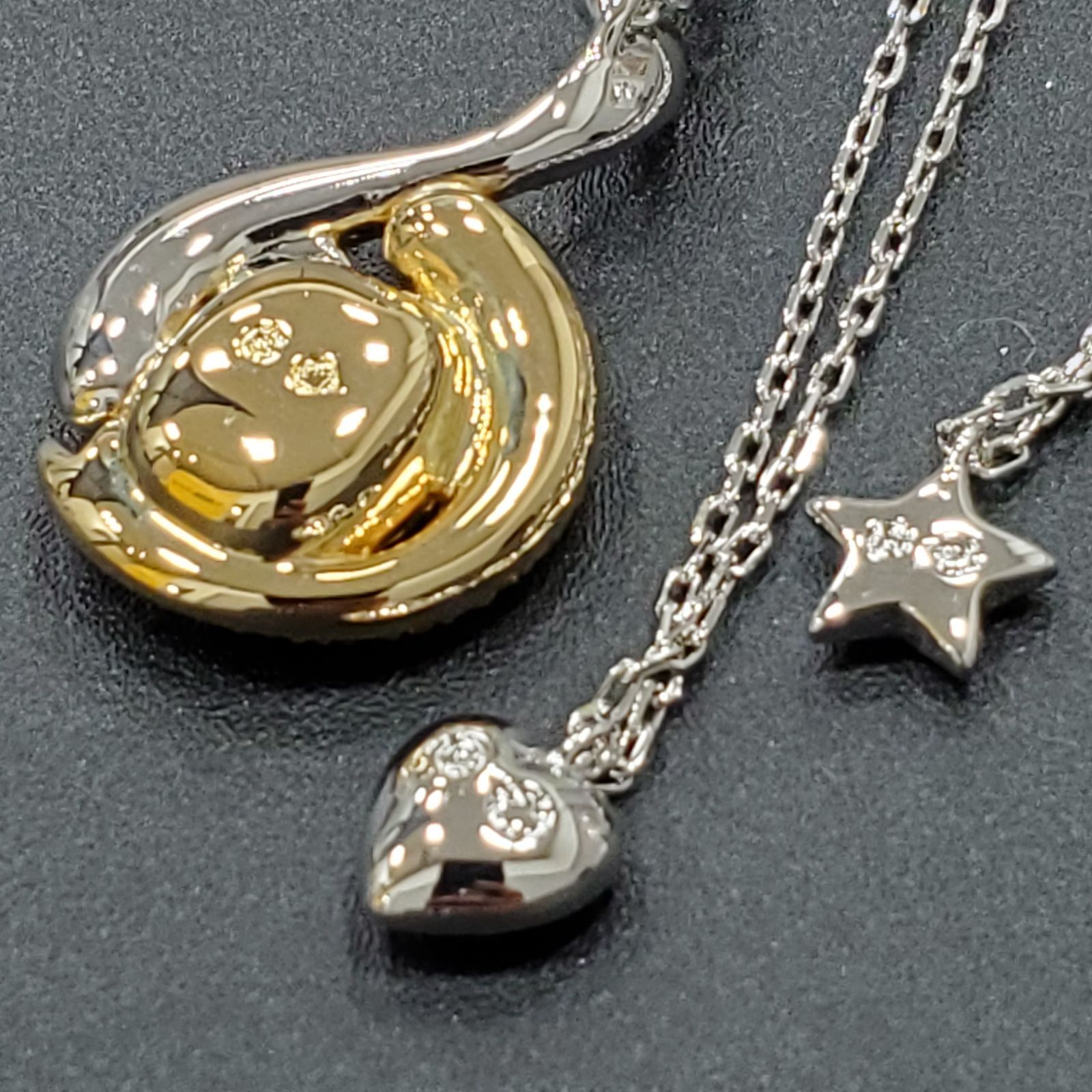 EL6】 Swarovski スワロフスキー トレジャーハート スター 星 2連