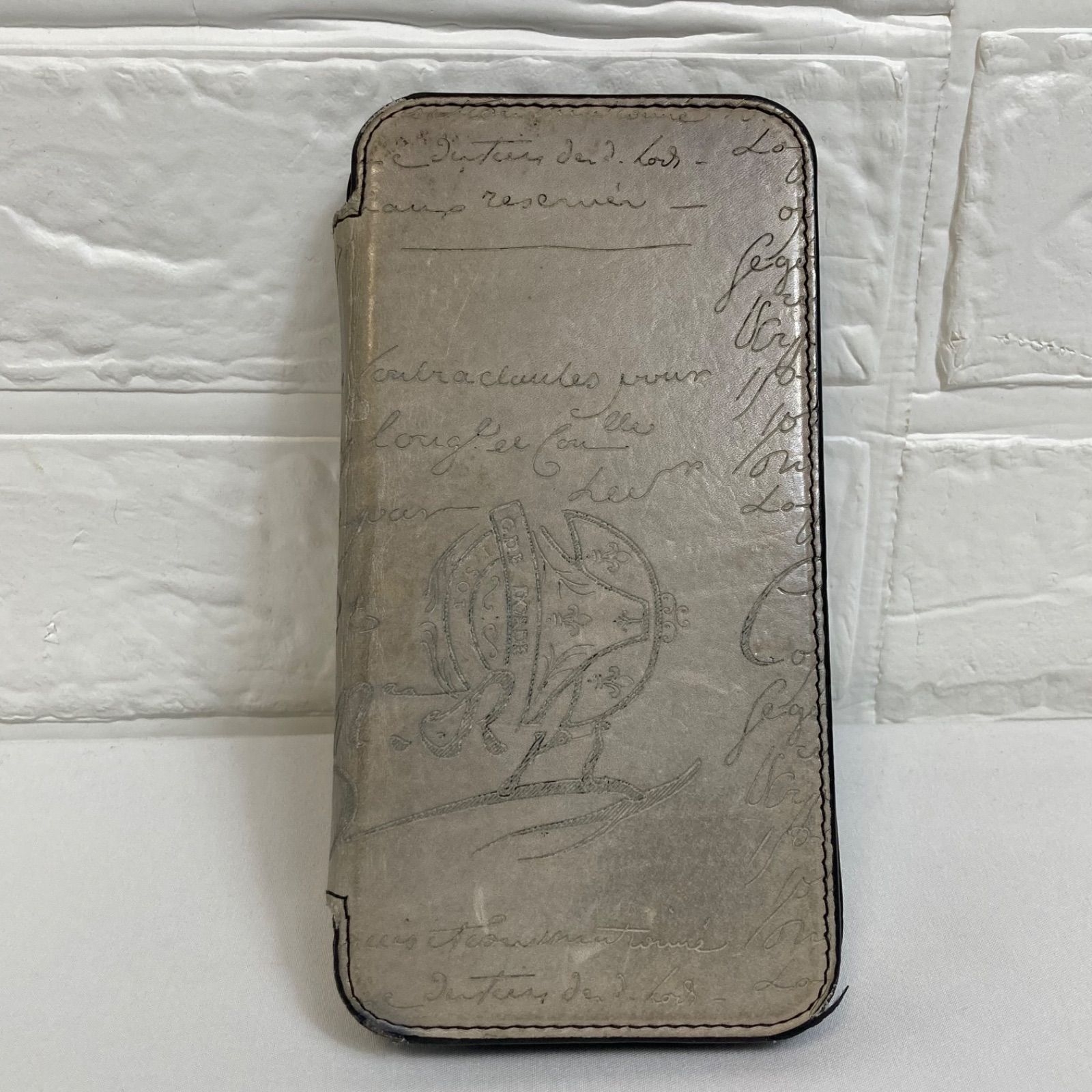 BERLUTI Paris 1895 ベルルッティ iPhone13Pro カリグラフィー 手帳型