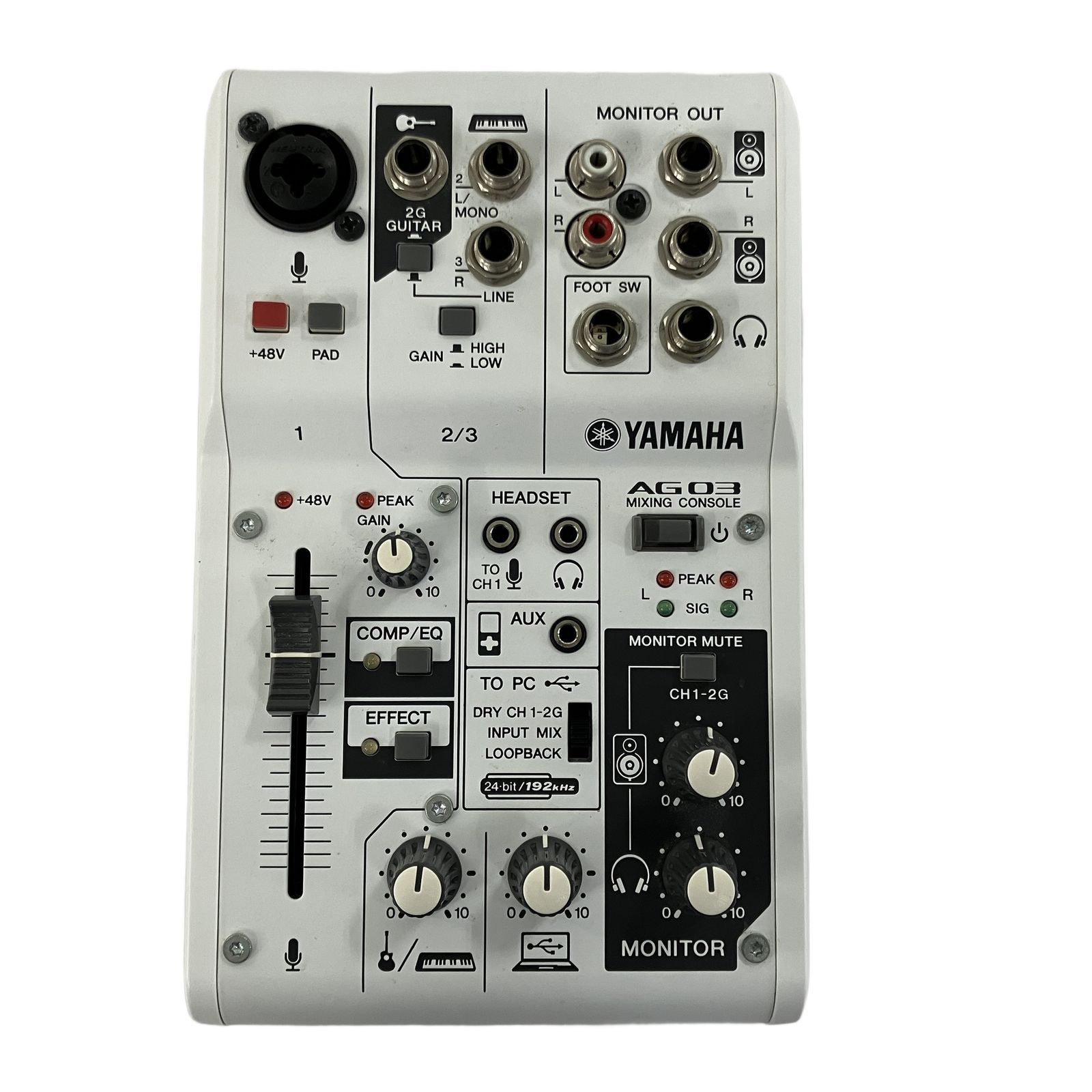 【中古】Yamaha AG03 オーディオインターフェース YAMAHA AG03 ライブストリーミング ミキサー オーディオ