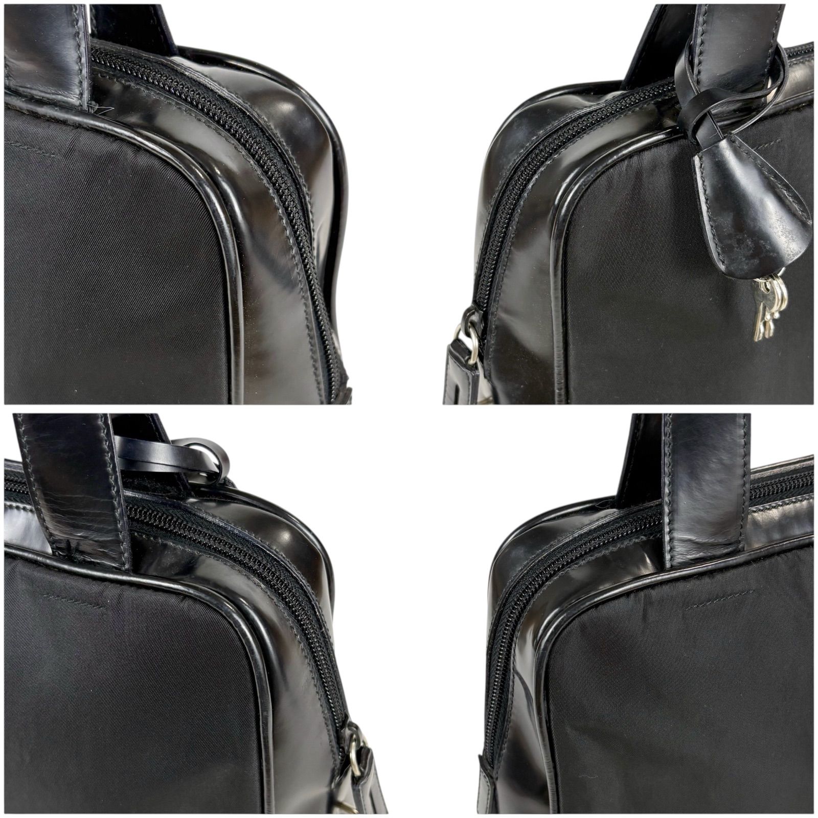 プラダ PRADA トライアングルロゴ トップハンドルバッグ ミニトート 