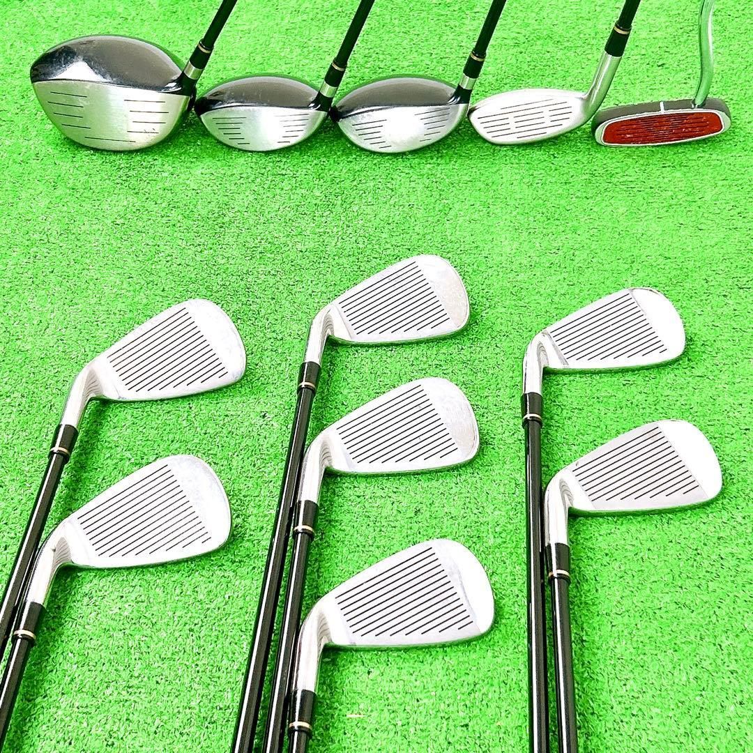 スポルディングメンズゴルフクラブセット(中古) 豪華12本】スポルディング メンズゴルフクラブセット 初心者オススメ R