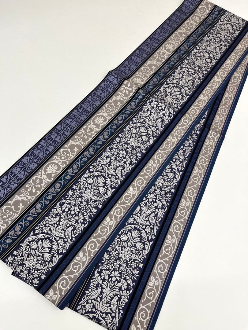 本場筑前博多織 全通 袋帯 鳥 花唐草 正絹 D274 - メルカリ