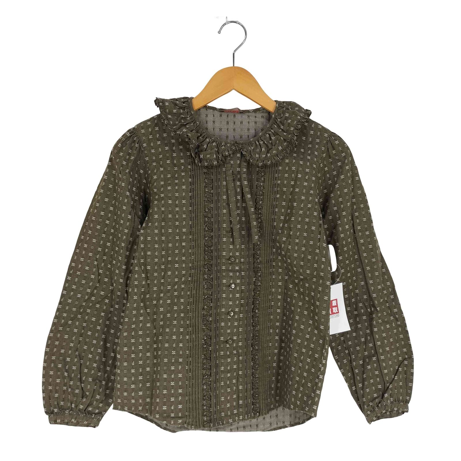 ピンクハウス PINK HOUSE 総刺繍デザイン長袖ブラウス レディース 表記