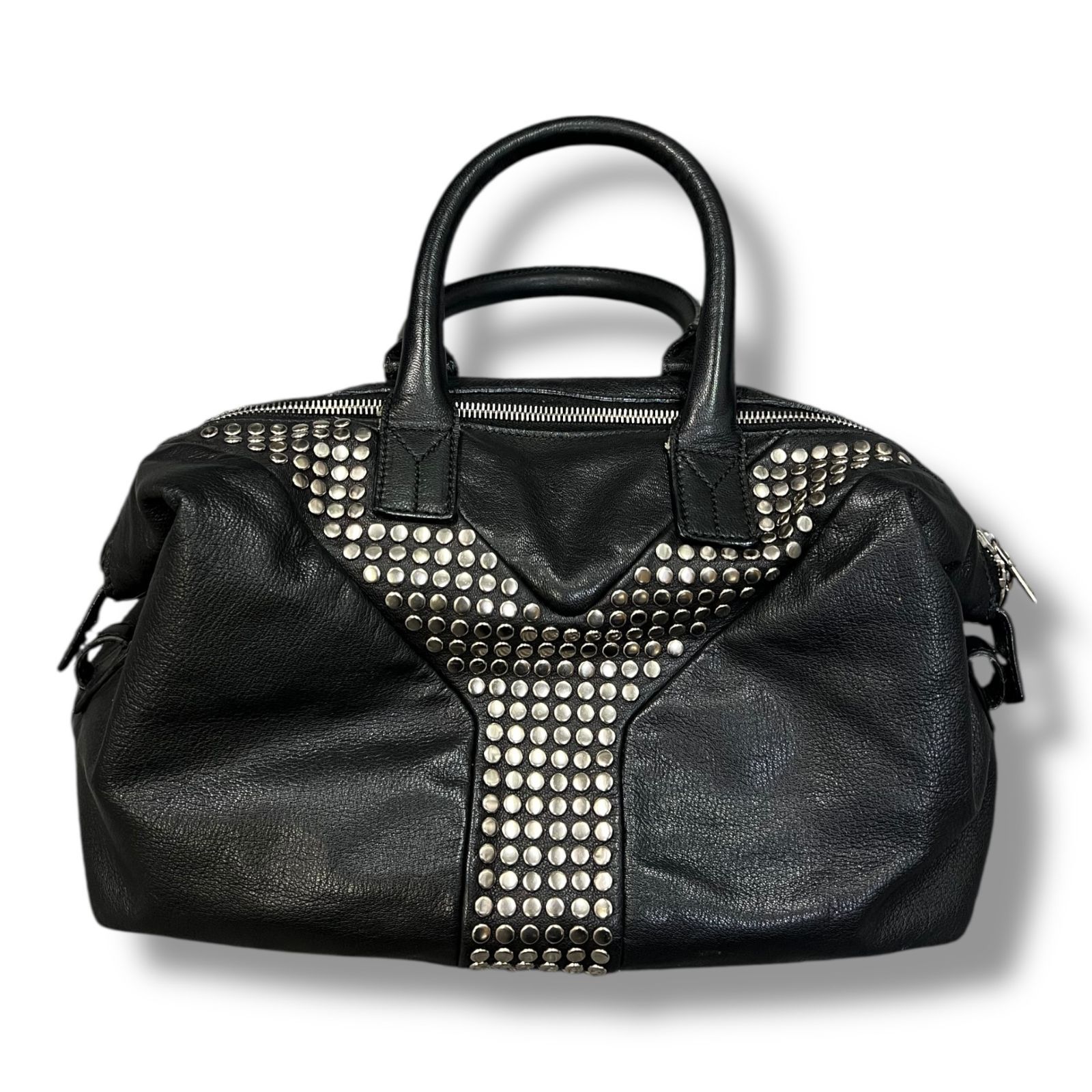 YVES SAINT LAURENT Mini Boston bag ミニボストンバッグ スタッズ