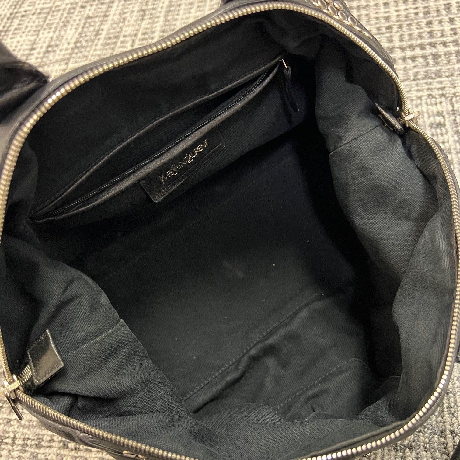 YVES SAINT LAURENT Mini Boston bag ミニボストンバッグ スタッズ