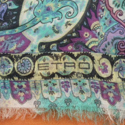 エトロシルク Amazon | [Etro] [エトロ] スカーフ シルク マルチカラー Scarf Multi