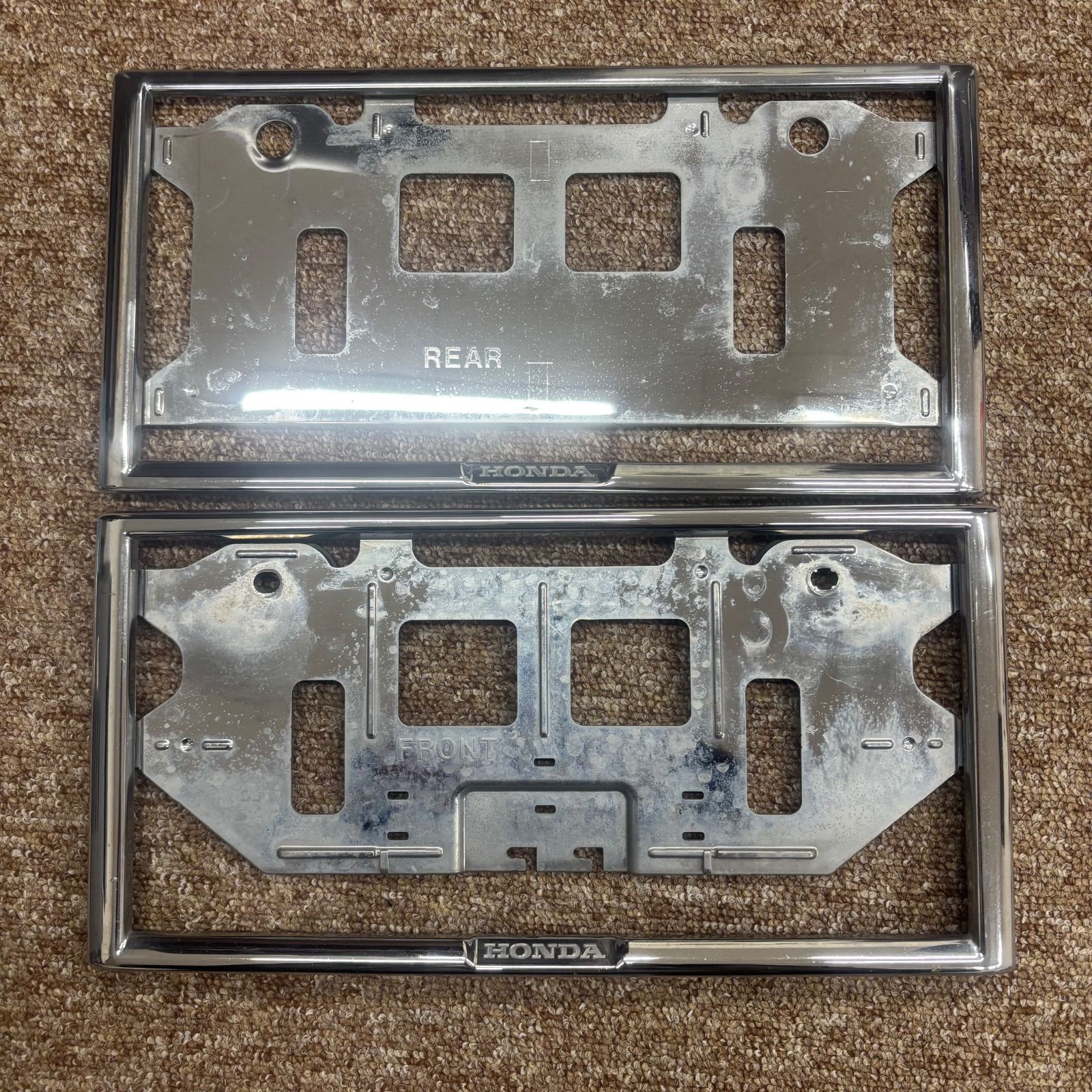 ホンダ 純正ナンバーフレーム 前後セット 08P25-EJ5-0000 08P26-EJ5 