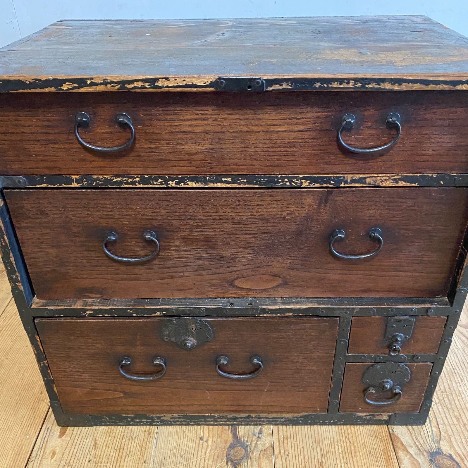 アンティーク 和箪笥 小箪笥 3段 引き出し 古家具 古道具 時代箪笥