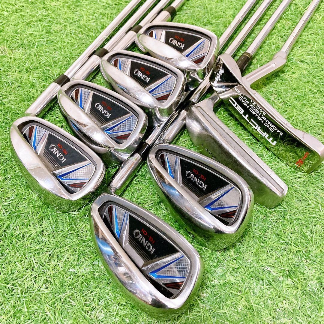 17.テーラーメイド　アディダス　初心者オススメ　メンズセット　13本　右利き テーラーメイド メンズゴルフ13本セット 右利き キャディバッグ カバー