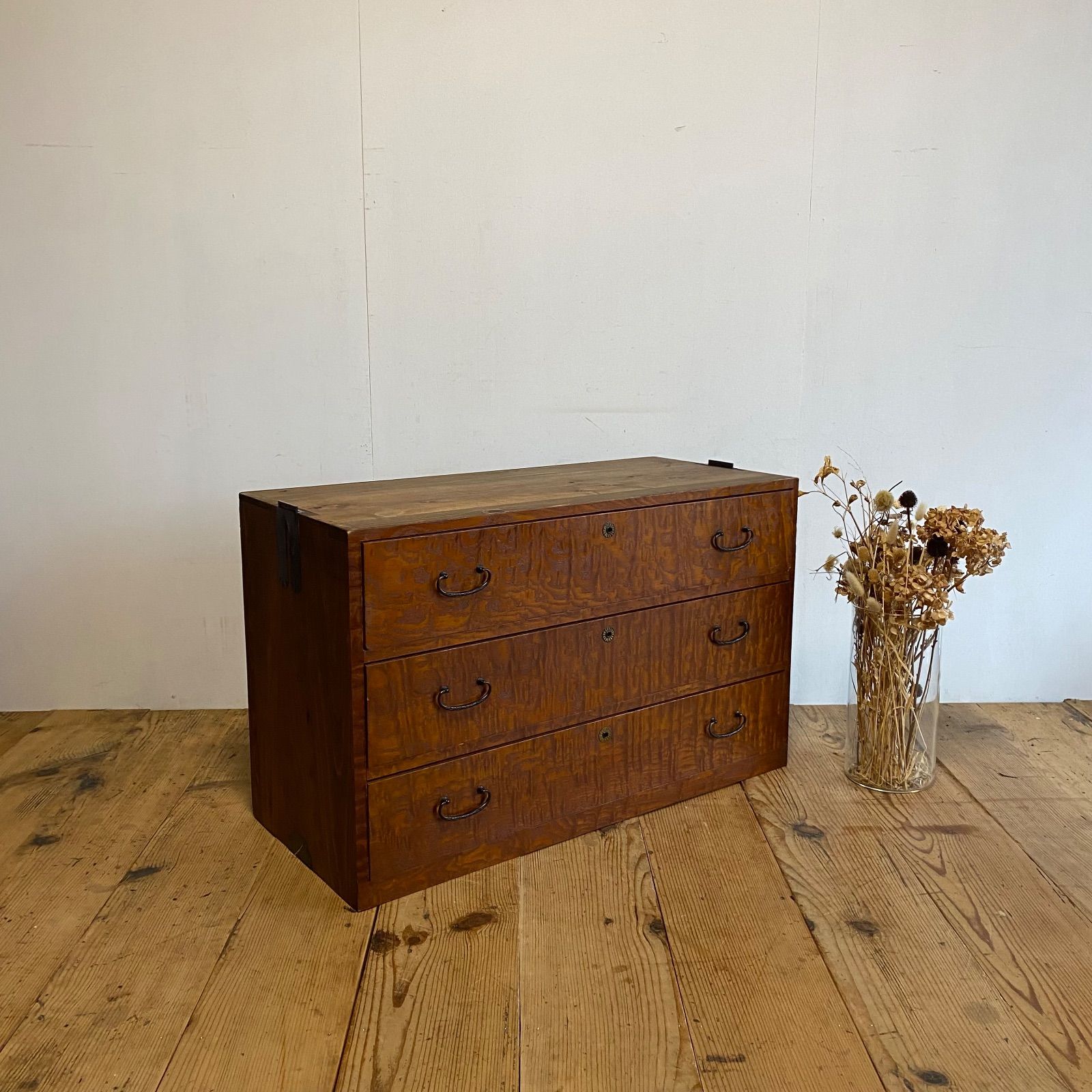 アンティーク 古家具 ローボード 和箪笥 引き出し収納 テレビ台 無垢材