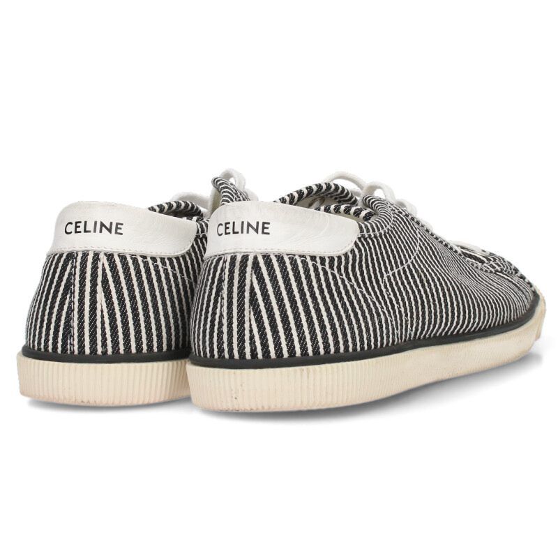 セリーヌ ストライプローカットスニーカー メンズ 44 ※12/28～1/6 発送