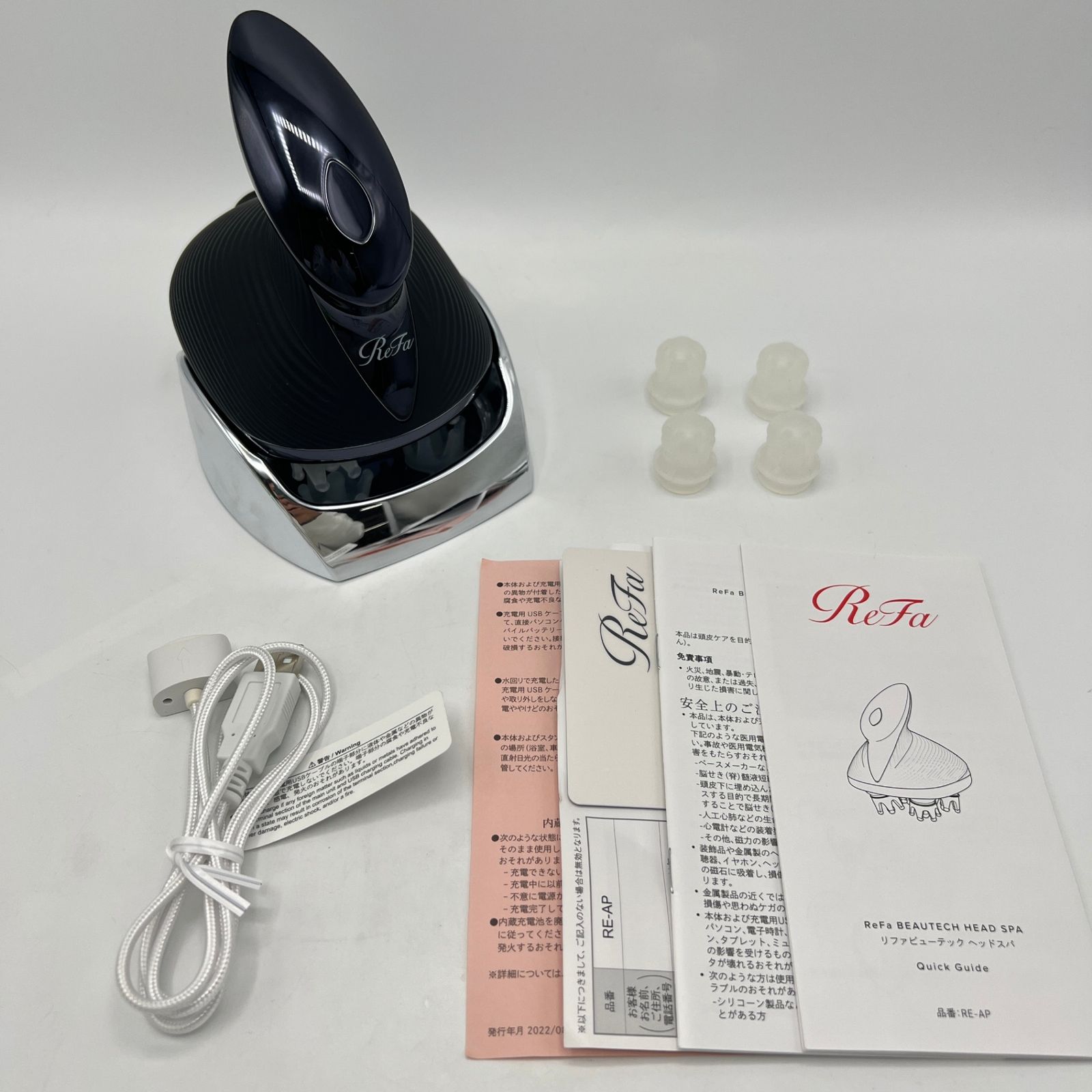 美品】MTG ReFa BEAUTECH HEAD SPA RE-AP-03A ブラック リファ ビュー 
