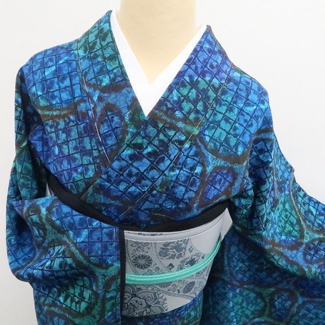 【友禅作家 浅井青仁作 正絹 単衣 小紋】 友禅作家 浅井青仁作 正絹 単衣 小紋】 楽天市場】着物 浅井青仁