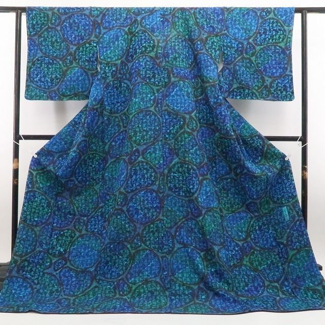 ❁tomihisa❁新品 京友禅 前田仁仙 落款 着物 正絹 仕付け糸付”唯一無