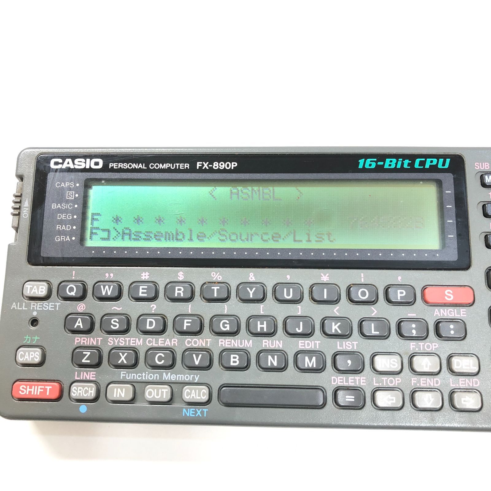 ジャンク】CASIO ポケコン FX-890P 本体 取扱説明書 3冊付き - メルカリ