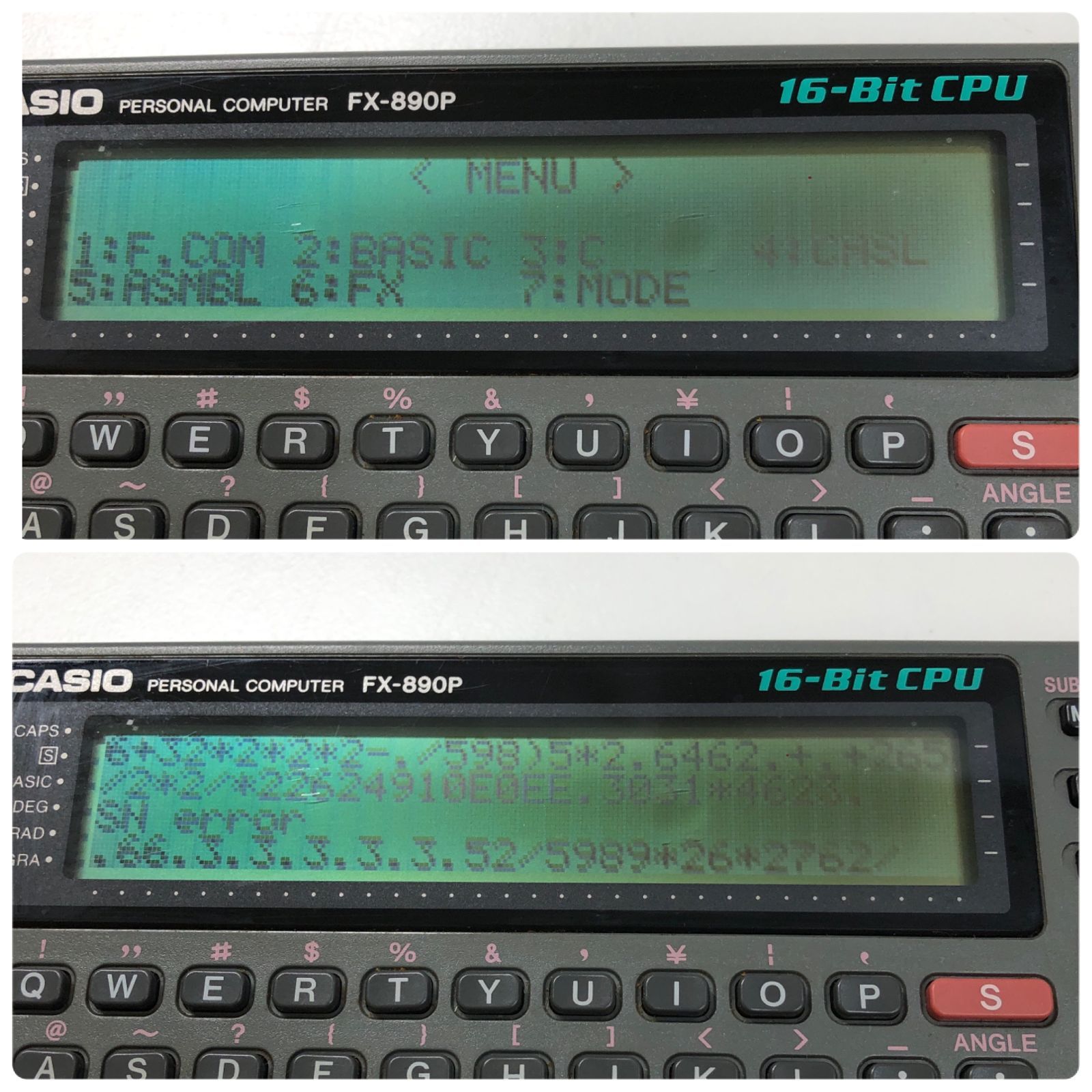 【ジャンク品】CASIO FX-890P ポケットコンピュータ ジャンク】CASIO ポケコン FX-890P 本体 取扱説明書 3冊付き - メルカリ