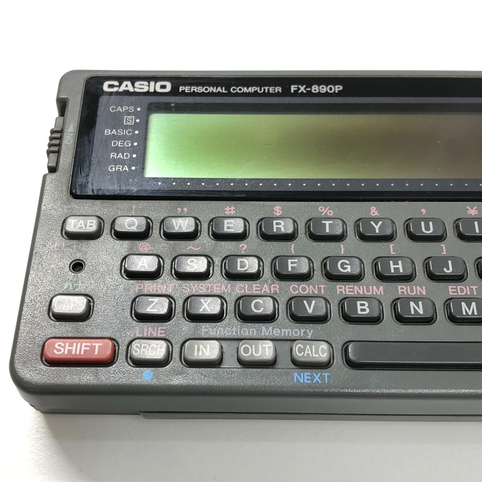 CASIO FX-890P 16ビットポケコン　ジャンク　希少 Casio FX-890P 16-Bit CPU 256KB RAM Pocket Computer BASIC C