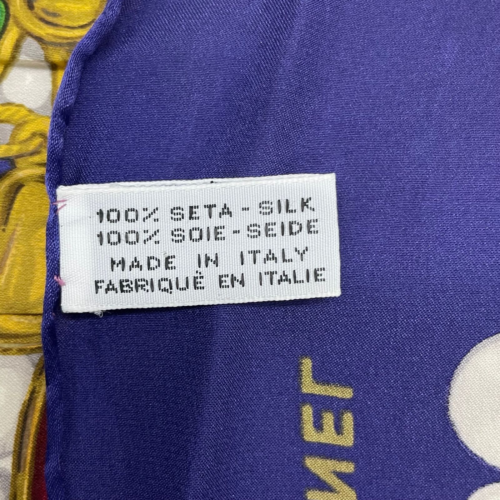 極美品 CHANEL シャネル スカーフ 大判 ココマーク シルク ジュエリー