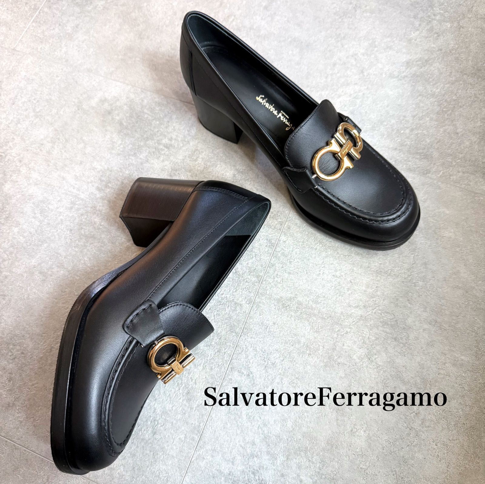 未使用 SalvatoreFerragamo サルヴァトーレフェラガモ ガンチーニ