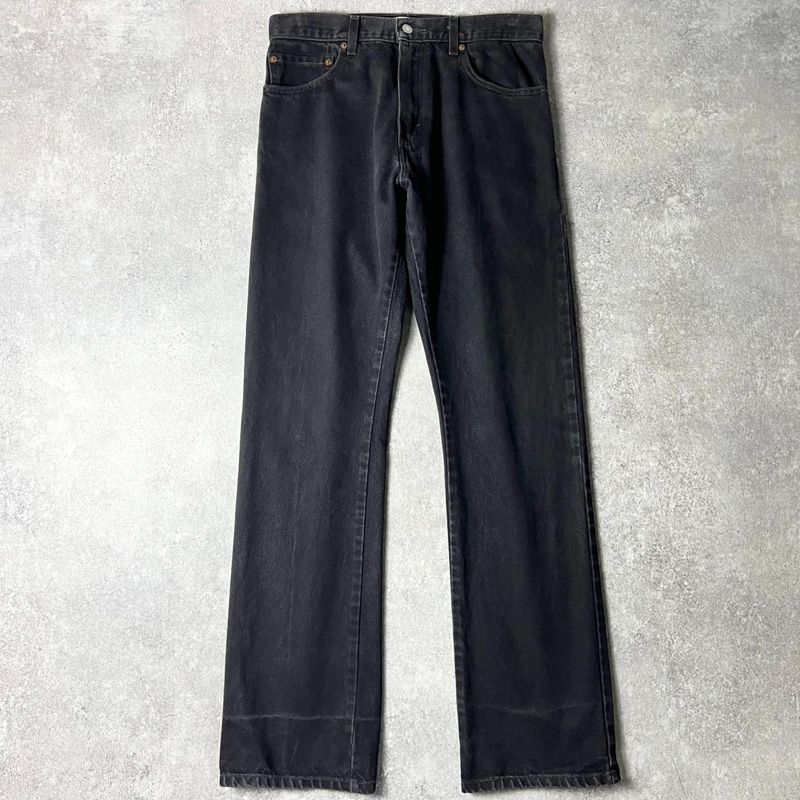 00s Levis 517 フレア ブラック デニム パンツ 32 34 / 00年代