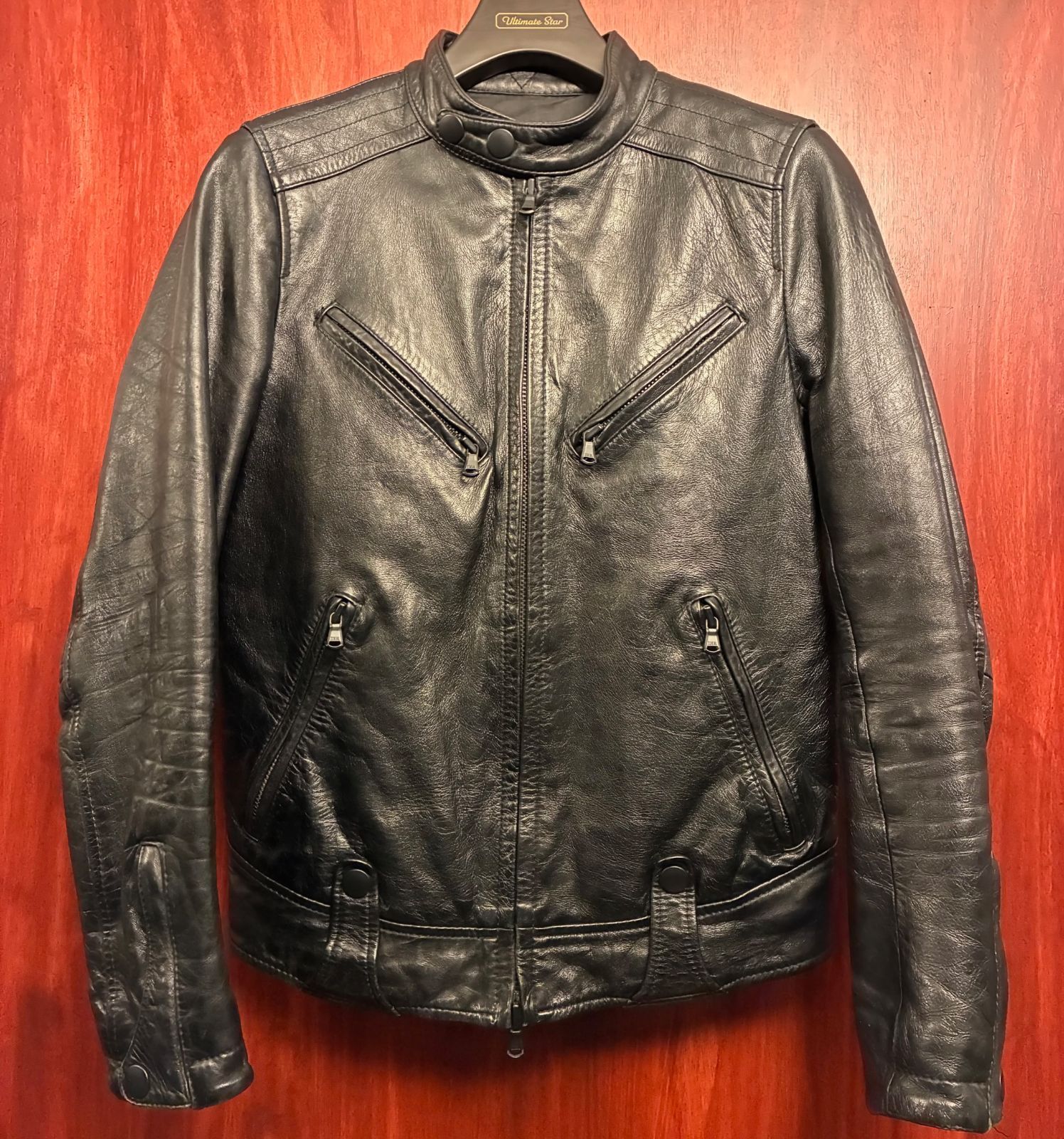 MADE IN KOREA製 The DUFFER of St. GEORGE 本革 ラムレザー シングル 