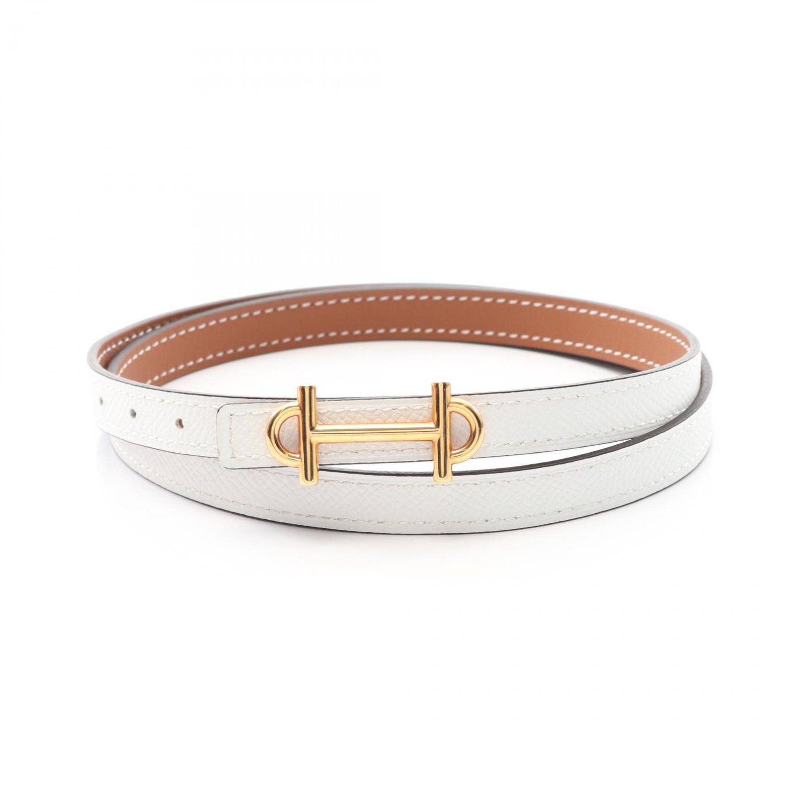 エルメス HERMES ベルト ガンマ レザー ベルト レディース Used A 