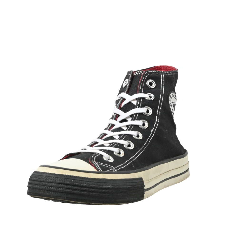 BURBERRY BLACK LABEL キャンバス ハイカット スニーカー - メルカリ