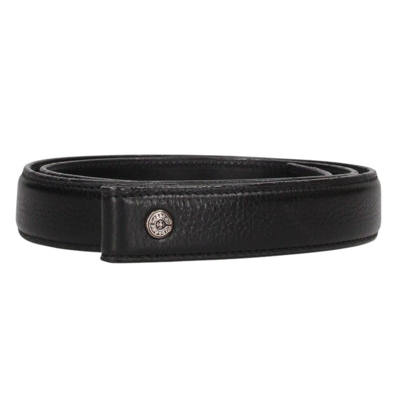 クロムハーツ 1.0 STRAP/1inchスクロールレーベルリベッツ レザー