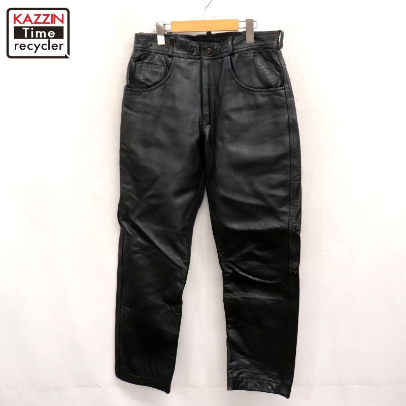 80s vintage レザー パンツ メンズ 表記34サイズ - メルカリ