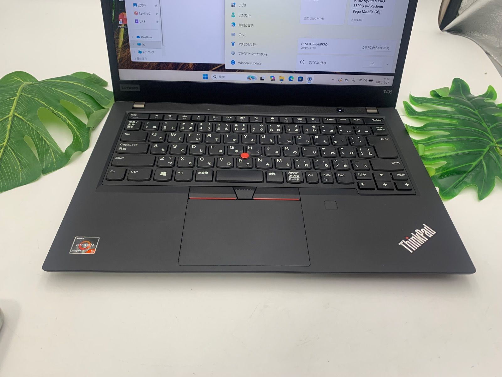 Lenovo ThinkPad T495(Ryzen 5 PRO 3500U 8GB SSD256GB 【公式通販】