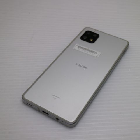 超美品 AQUOS sense6s SHG07 シルバー スマホ 白ロム 土日祝発送OK