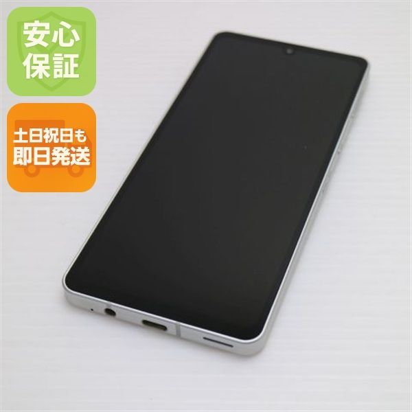 新品同様 SIMフリー AQUOS sense6 4GB 64GB SH-M19 シルバー スマホ 白