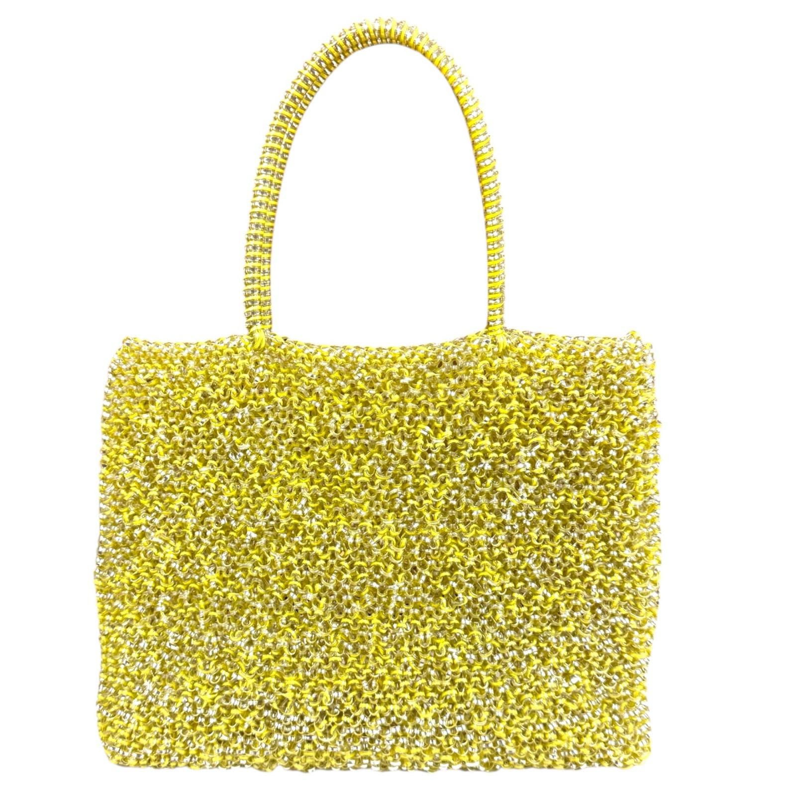 アンテプリマ ワイヤーバッグ ハンドバッグ トートバッグ グリーン イエロー ビニール レディース ANTEPRIMA 【中古】 アンテプリマ ハンドバッグ ワイヤー イエロー レディース ANTEPRIMA