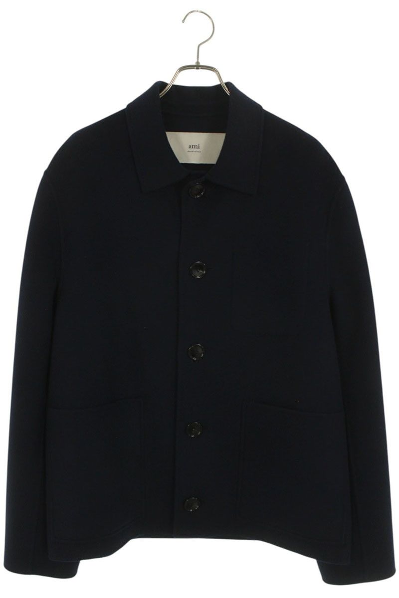 アミアレクサンドルマテュッシ サイズ:L  HJK268 ボクシーボタンウールブルゾン 中古 BS99 アミアレクサンドルマテュッシ HJK268 ボクシーボタンウールブルゾン